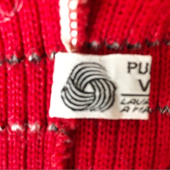 Rare Vintage 1960s Missoni Saks Fifth Avenue Red Striped Wool Sweater L - Picture 10 of 13